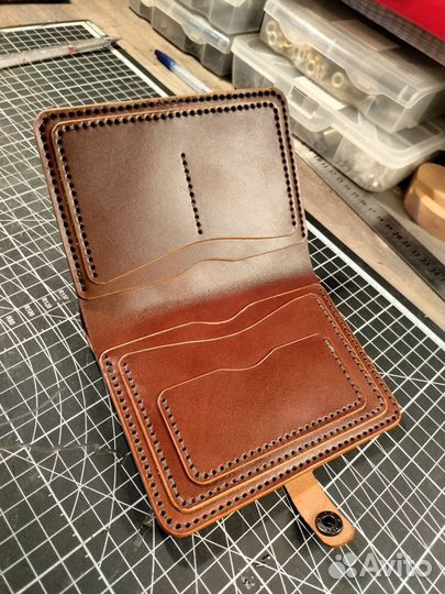 Обложка для документов натуральная кожа