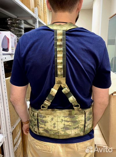 Боевой пояс с баллистическим пакетом и лямками Бр1