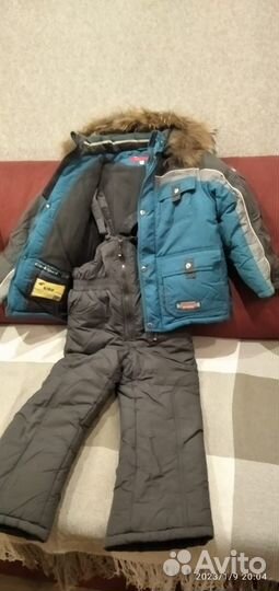 Костюм зимний kiko для мальчика, рост 122-128