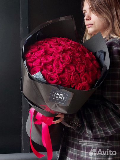 Букет из 51 розы цветы