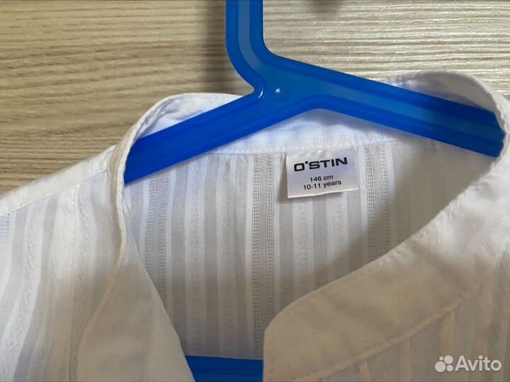 Блузка рубашка для девочки школьная форма 10 лет