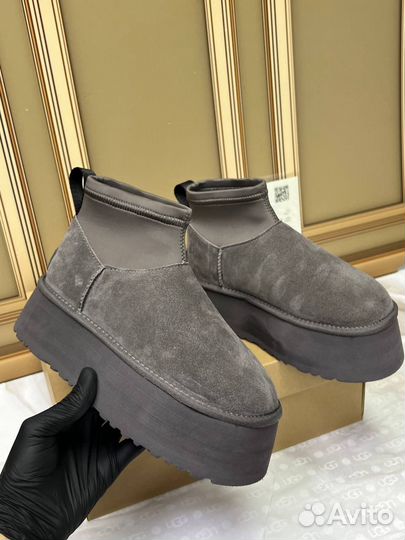 Угги UGG Classic Mini Dipper Boots “Grey”