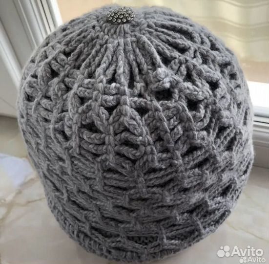 Шапка зимняя вязаная