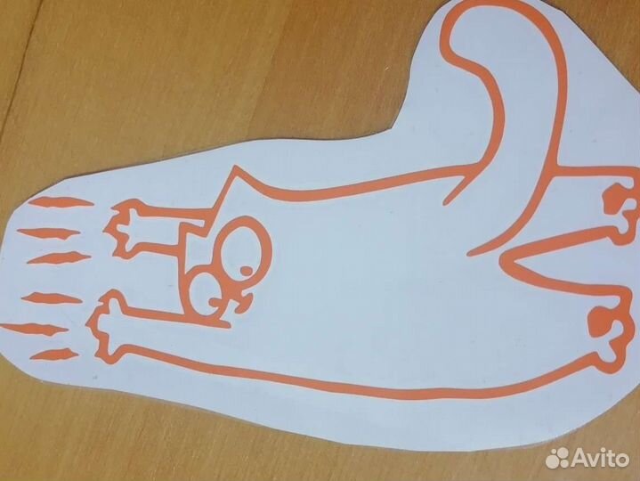 Наклейка кот саймон