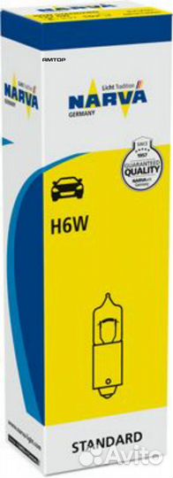 Narva 681613000 Лампа подсветки H6W 12V 6W 