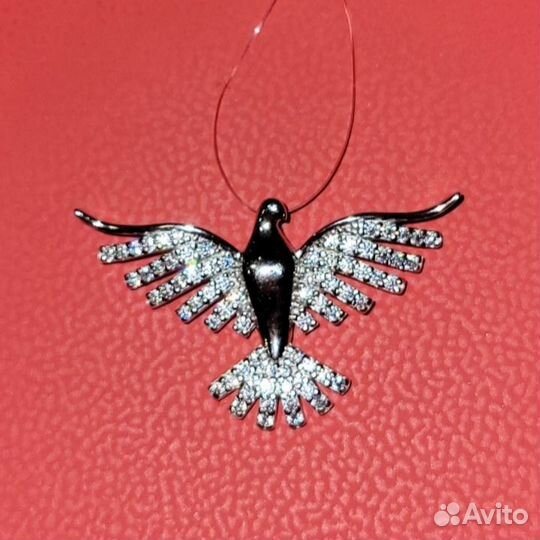 Подвеска Птица серебро 925