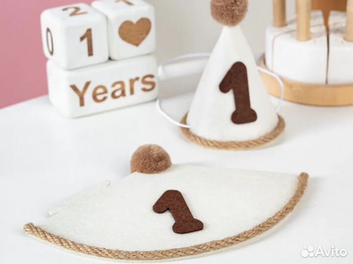 Шапка колпак на годик