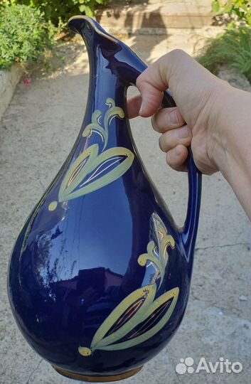 Штофы и графины СССР для вина кобальт позолота