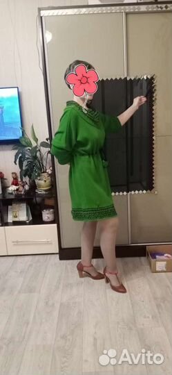 Вязаное платье