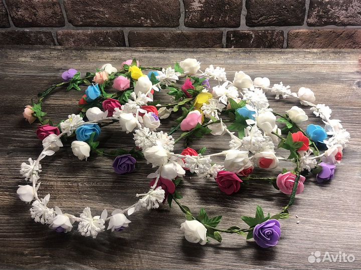 Венок на голову из цветов