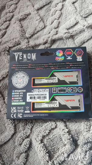 Patriot viper venom ddr5 32gb 6400 RGB Новая