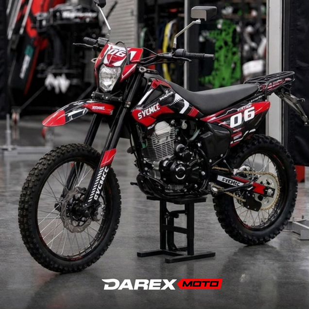 Мотоцикл Эндуро Sycmcc 300CC черный/красный