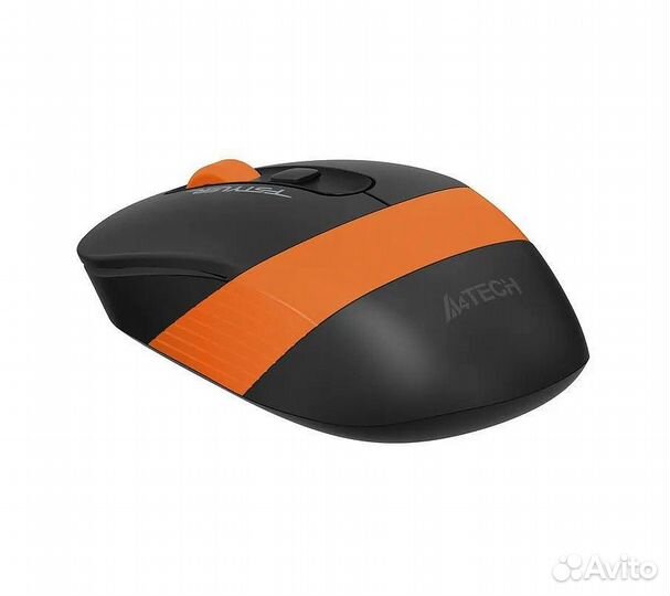 Беспроводная мышь A4Tech Fstyler FG10S, черный/ора