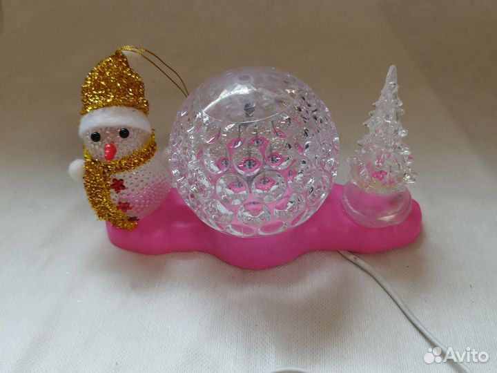 Новогодний декор/Снеговик, елочка и шар