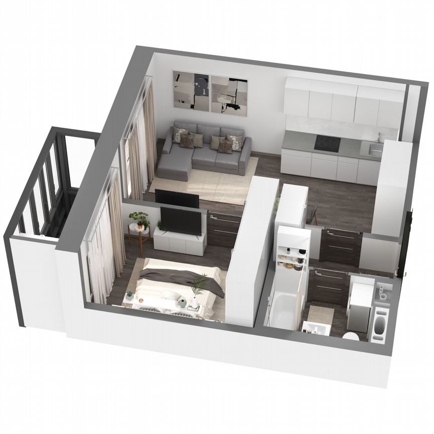 1-к. квартира, 41,3 м², 20/23 эт.