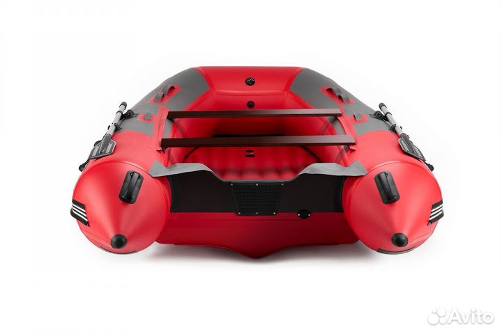 Лодка мишимо красно/серая PRO 390