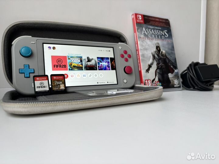 Nintendo switch lite zacian and zamazenta edition