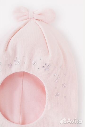 Шапка-шлем для девочки crockid новая 54-56 р. деми