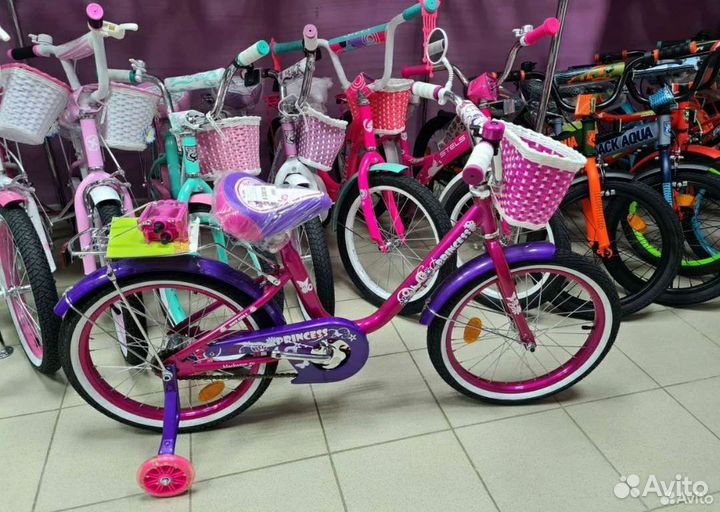 Велосипед детский для девочки 12-20