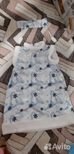 Костюм Снегурочки детский 116