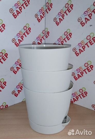 Горшок цветочный 2л. 3шт. Б10