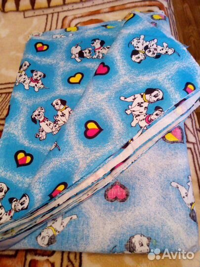 Отрезы бязи и фланели для пошива