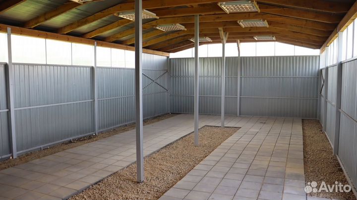 Металлобаза с домом