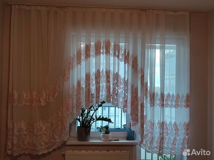 Штора-тюль аркой