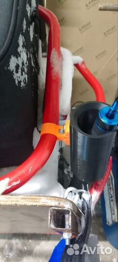 Крепёж на раму для держателя удилища