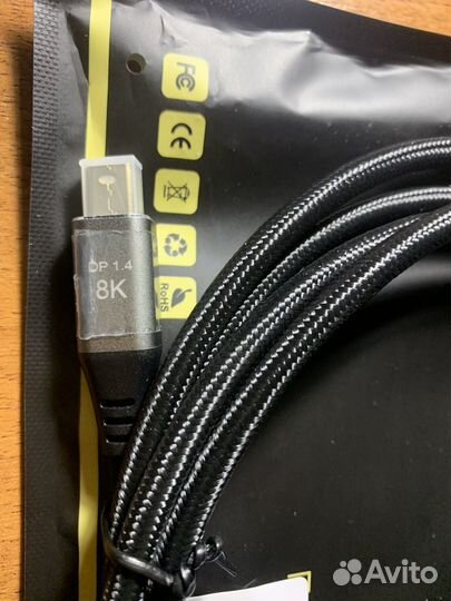 Кабель передачи Mini DP к DisplayPort 8K DP1.4