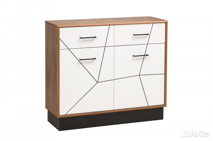 Комод Олмеко Гамма Белый 100х90х36