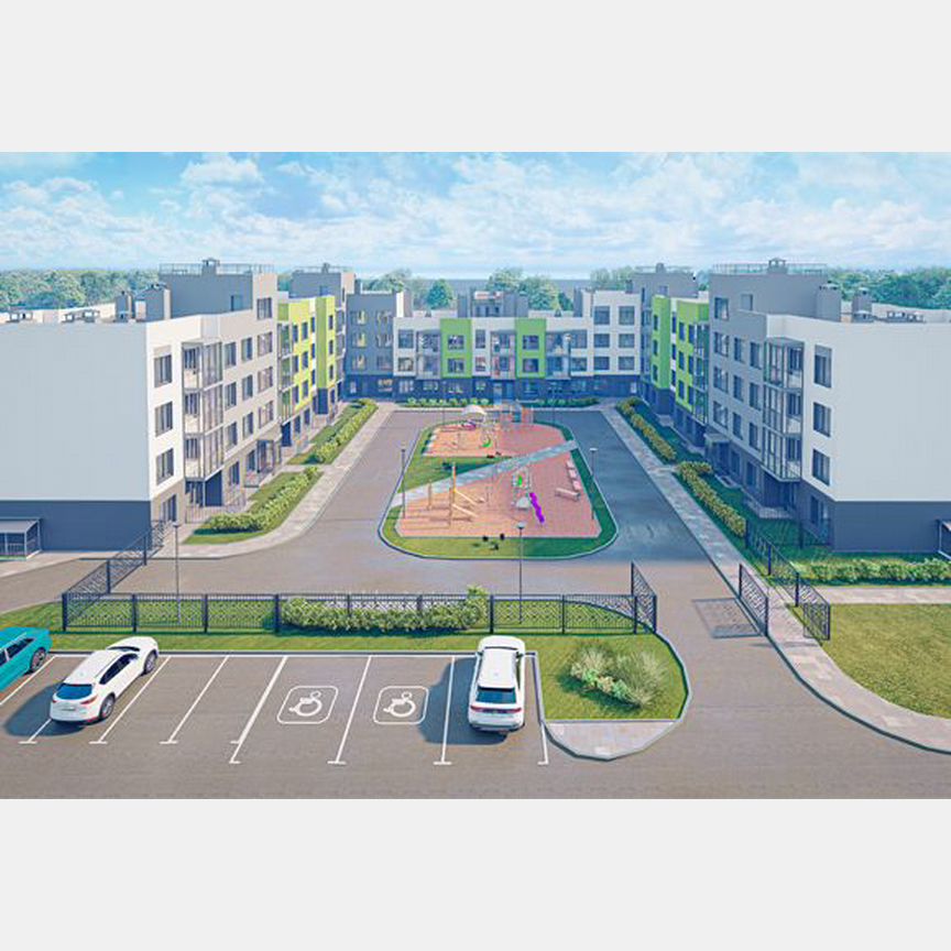 2-к. квартира, 68,3 м², 1/4 эт.