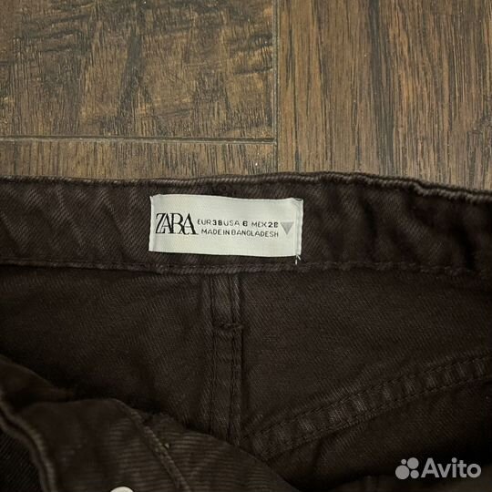 Джинсовые шорты zara 36