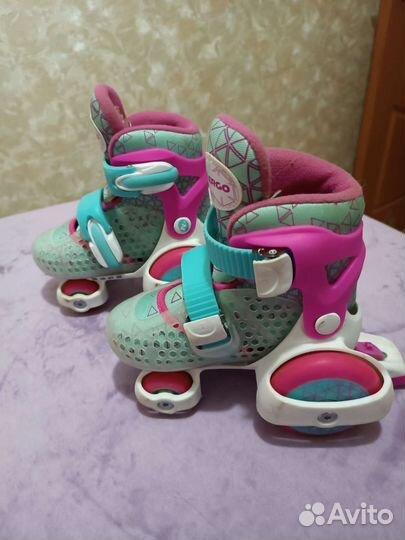 Роликовые коньки детские раздвижные