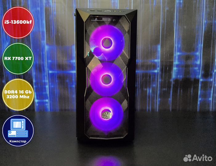 Сборка пк 4к i5-RX7700XT-16DDR4-QBH0946735182-B760