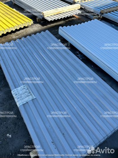 Профлист не кондиция по 2м (серый белый)