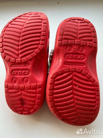 Crocs сабо для девочки C 8-9