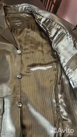 Кожаная куртка мужская 48 50