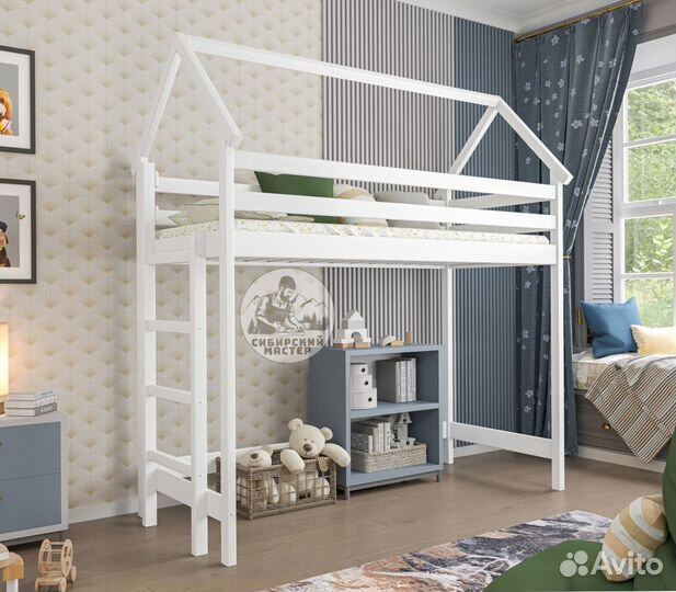 Кровать чердак деревянная