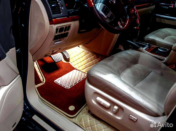 Коврики на заказ на Toyota Land Cruiser 200 7 мест 2015г