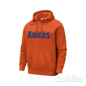 Мужской оранжевый пуловер с капюшоном New York Kni