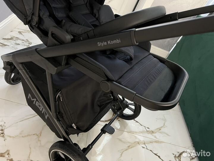 Коляска Moon Kombi Style Navy Melange 2 в 1