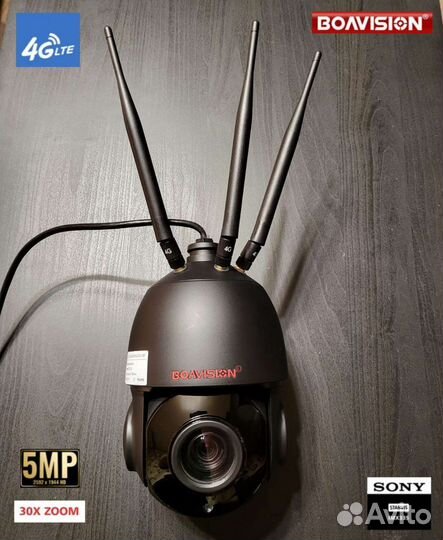 Камера 4G/WiFi с сим-картой 5Мр30зум boavision