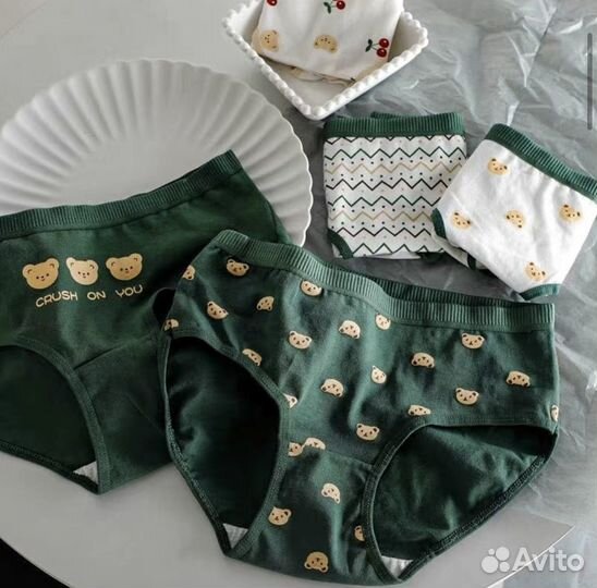 Трусы женские 5 штук пакетом хлопок слипы