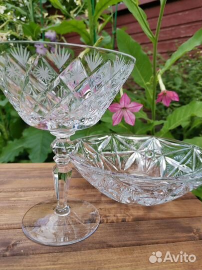 Вазы конфетницы хрусталь СССР