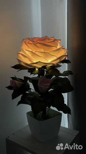 Светильник роза из изолона