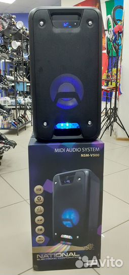 Портативная Аудио система National 500w Blutooth