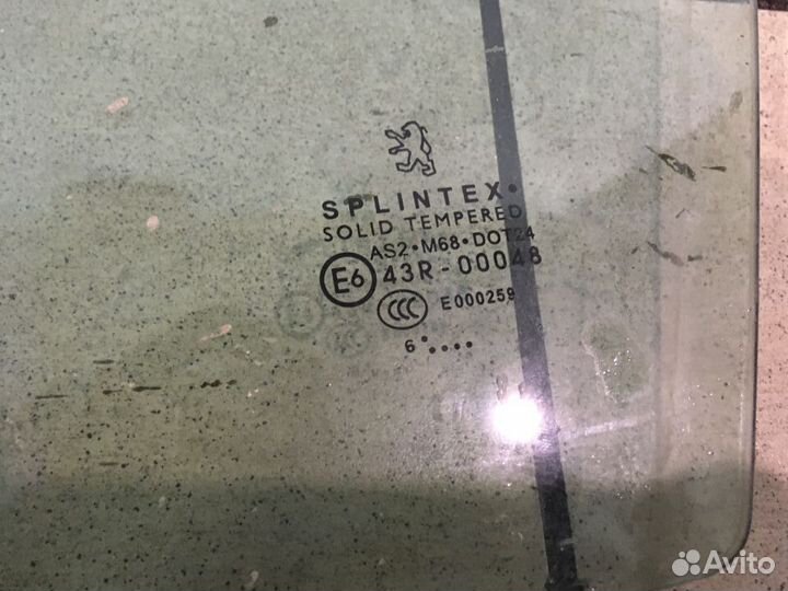 Пежо 307 стекло двери переднее левое