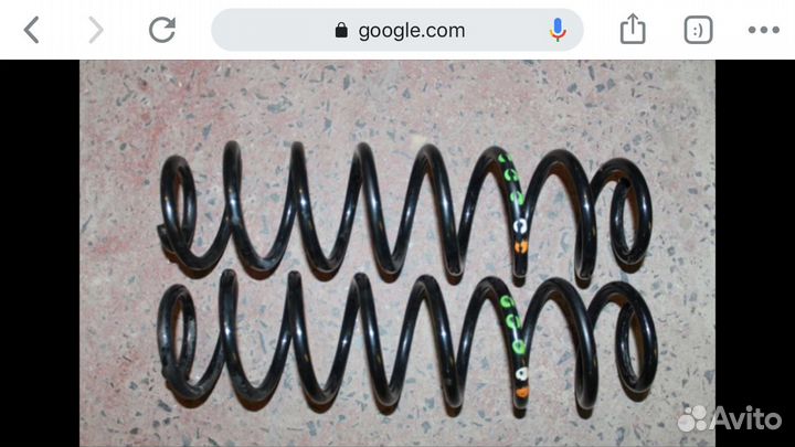 Пружины задние на Фольксваген Поло