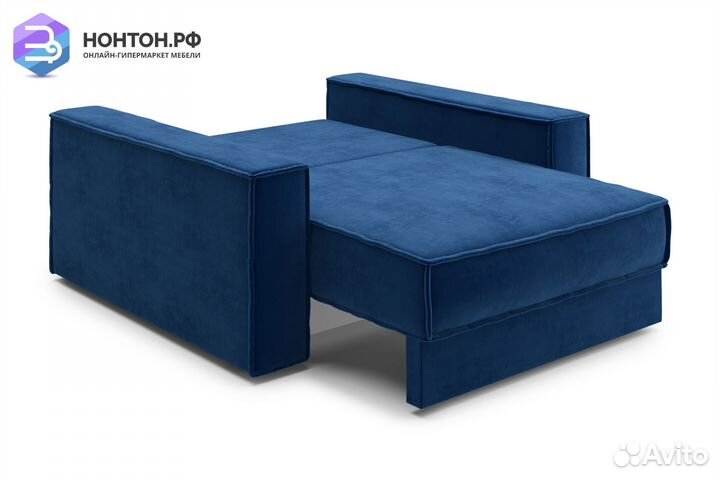 Кресло тик-так Сохо темно-синее